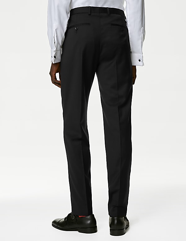 Tailored Fit Pure Wool Suit Trousers
