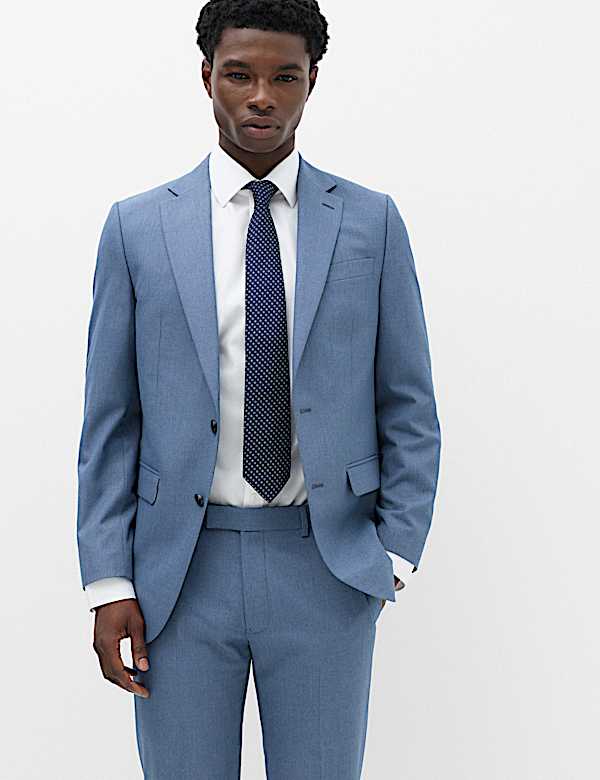 Tailored Fit Textured Jacket