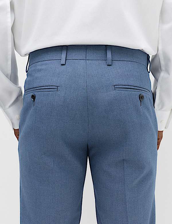 Tailored Fit Textured Suit Trousers - PL