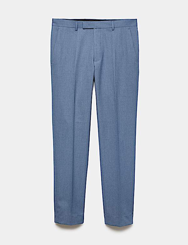 Tailored Fit Textured Suit Trousers - PL