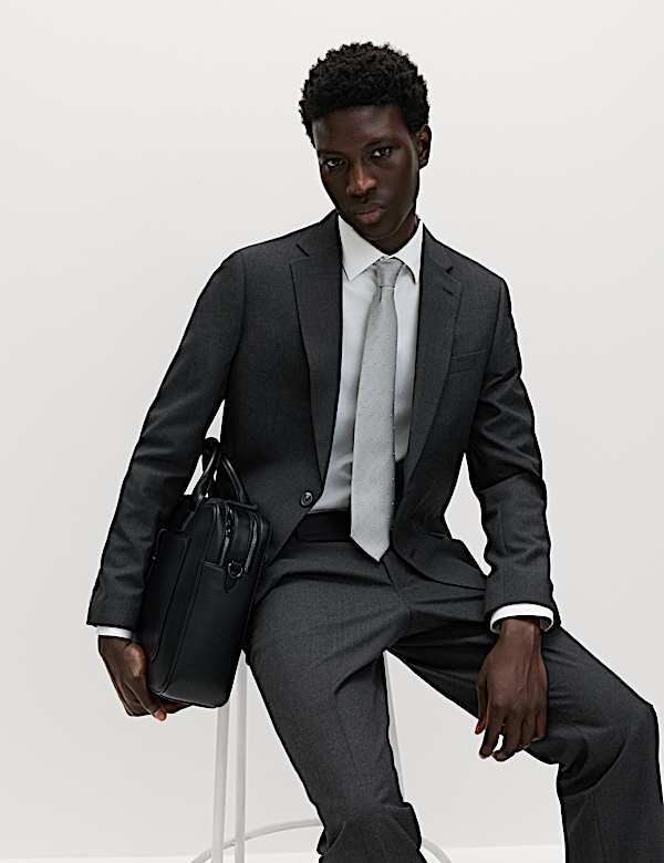 Regular Fit Machine Washable Suit Jacket