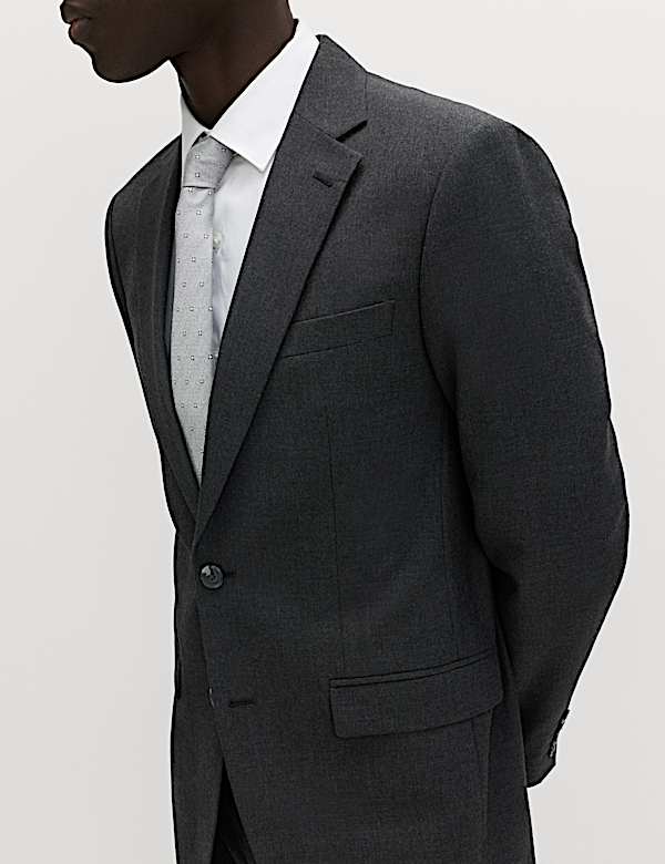 Regular Fit Machine Washable Suit Jacket