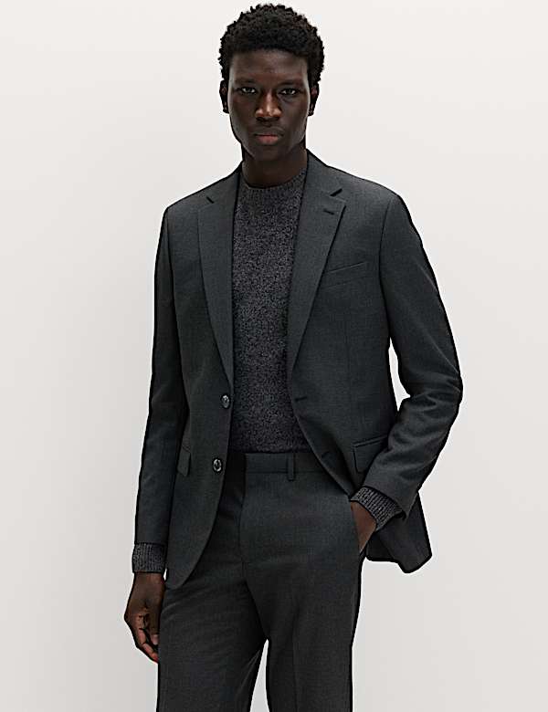 Regular Fit Machine Washable Suit Jacket