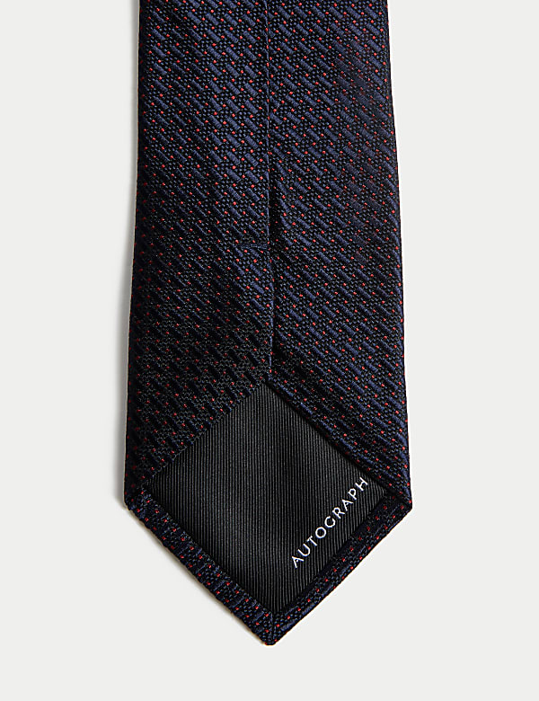 Slim Textured Pure Silk Tie - NL