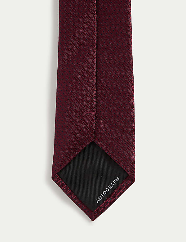 Slim Textured Pure Silk Tie - JP