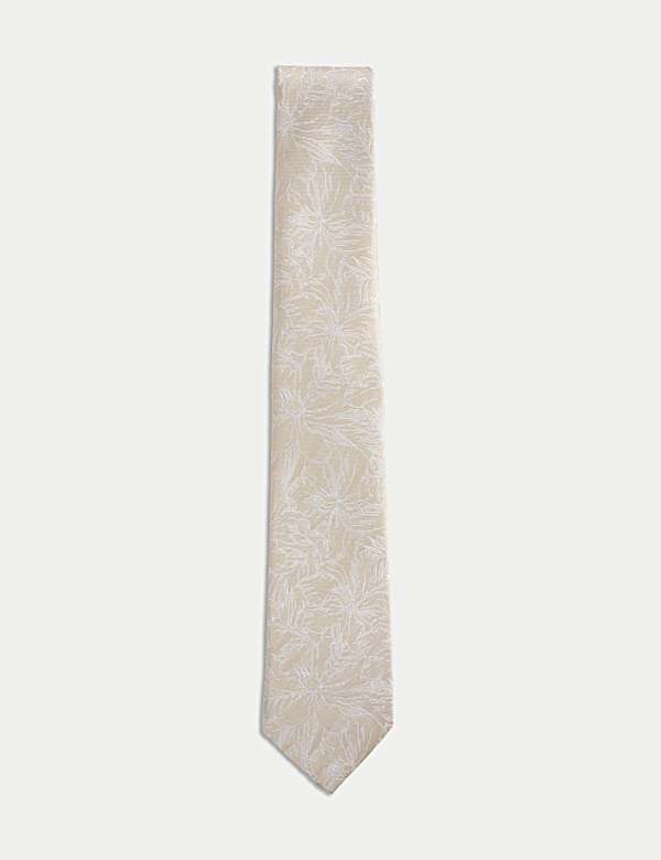 Floral Pure Silk Tie - RS