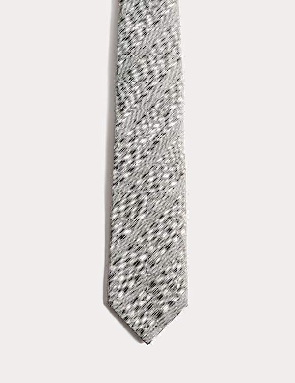Textured Linen Rich Tie - HU