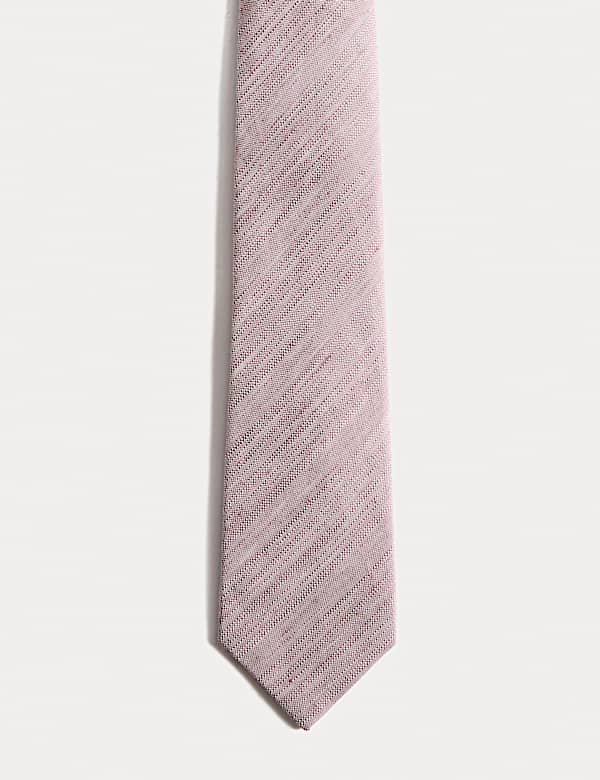 Textured Linen Rich Tie - BE