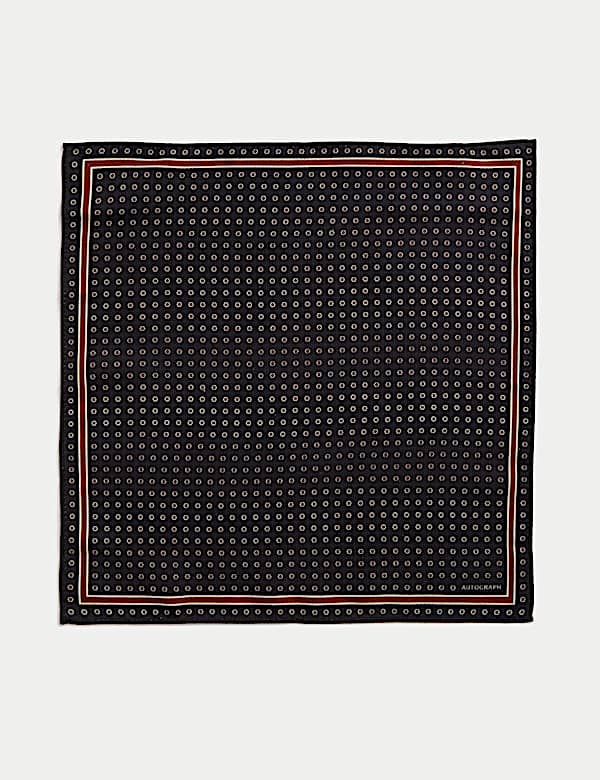 Geometric Pure Silk Pocket Square - MV