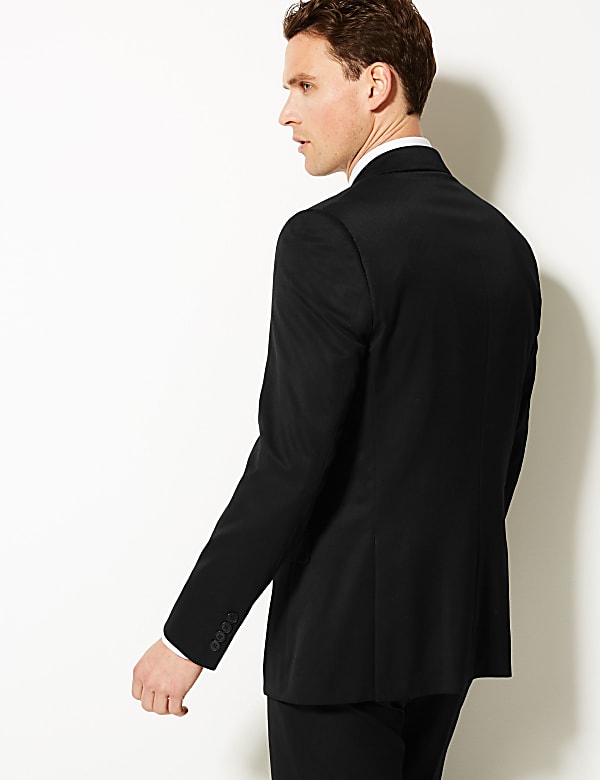 Black Regular Fit Suit Jacket
