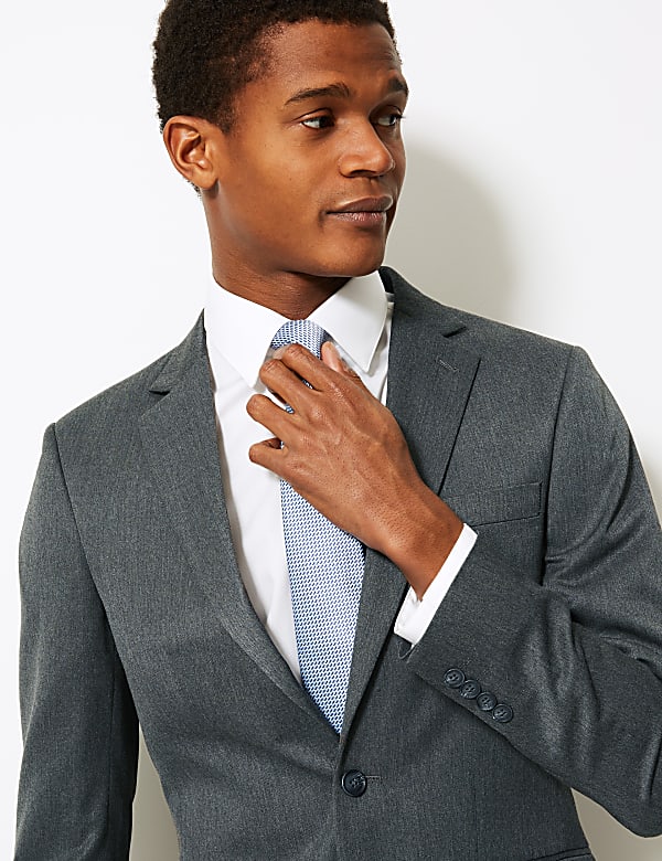 Grey Slim Fit Jacket