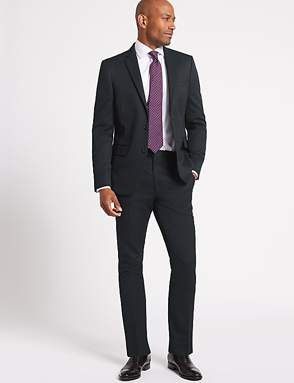 Navy Skinny Fit Jacket