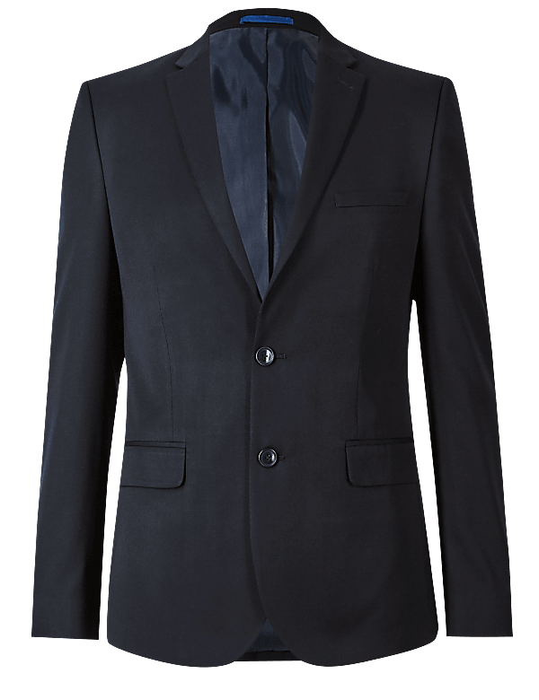 Navy Skinny Fit Jacket