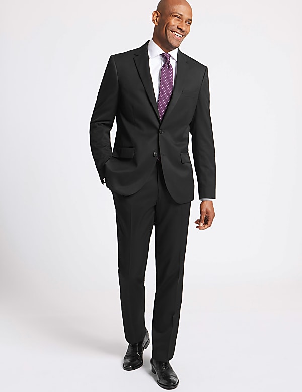 Navy Skinny Fit Suit Trousers