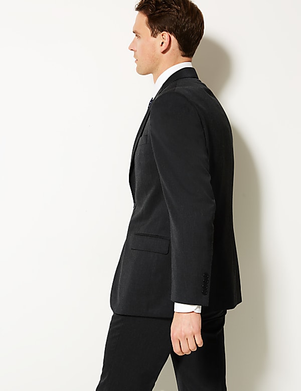 Charcoal Regular Fit Suit Jacket