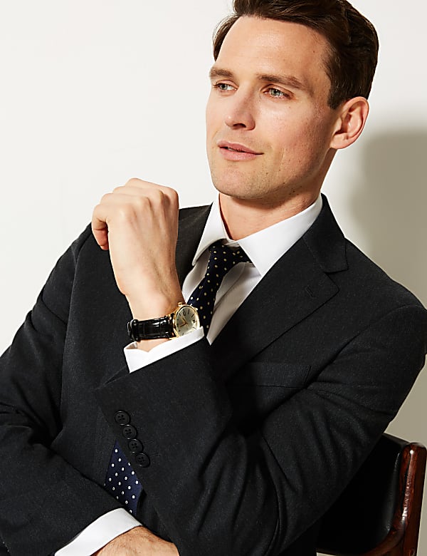 Charcoal Regular Fit Suit Jacket
