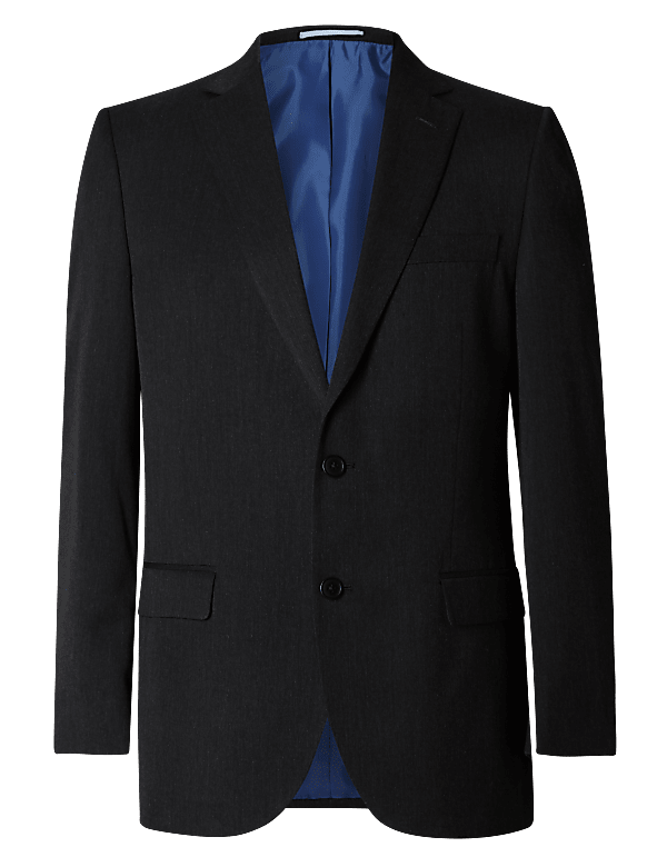 Charcoal Regular Fit Suit Jacket