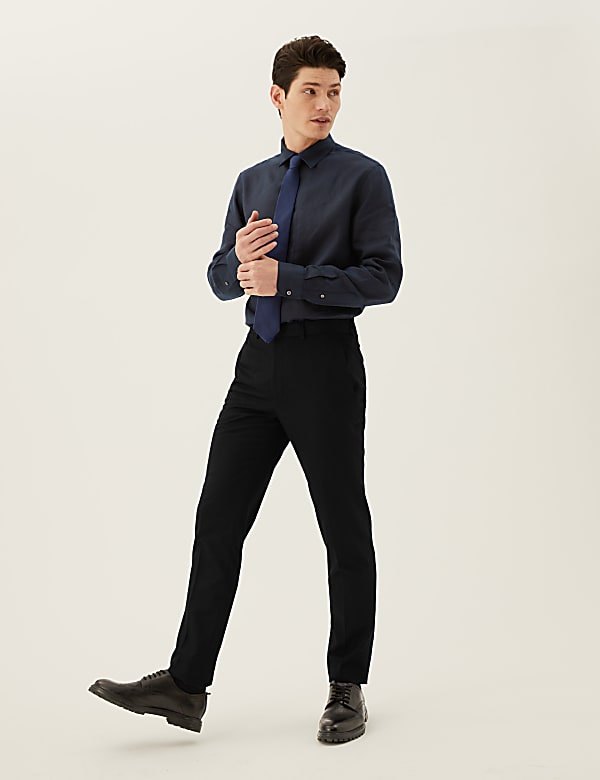Pantalon met slanke pasvorm - NL