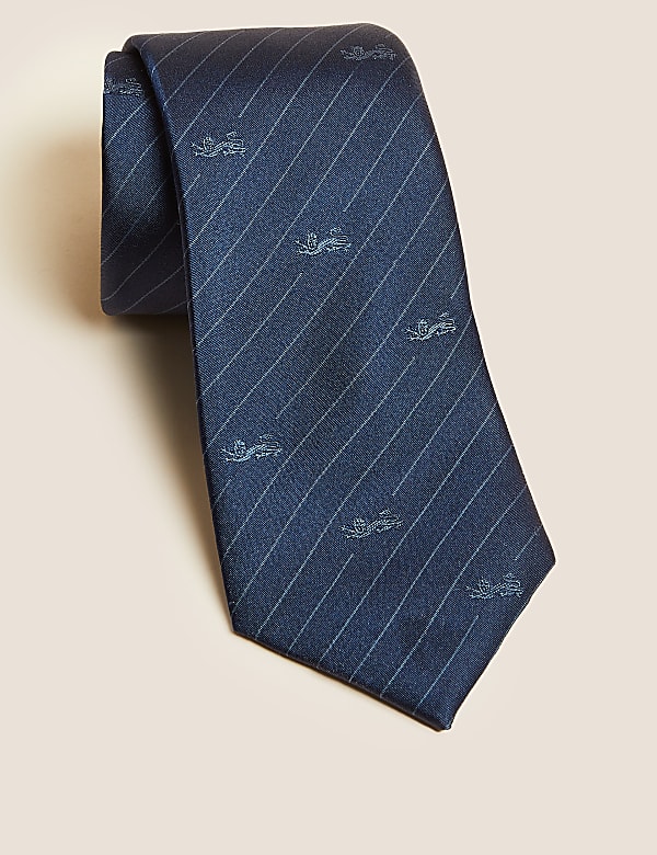 Three Lions Tonal Pure Silk Tie