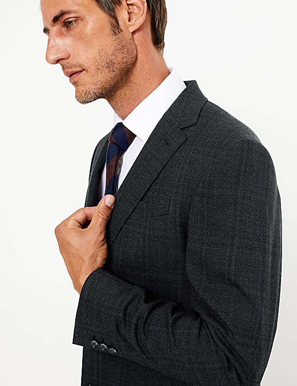 Blue Regular Fit Jacket