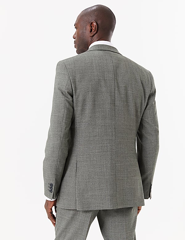 Regular Wool Blend Suit Jacket