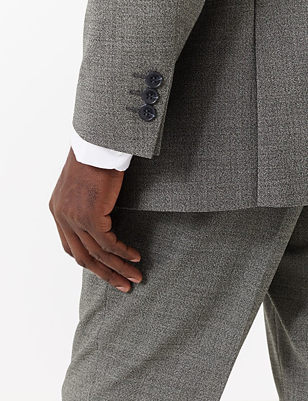 Regular Wool Blend Suit Jacket