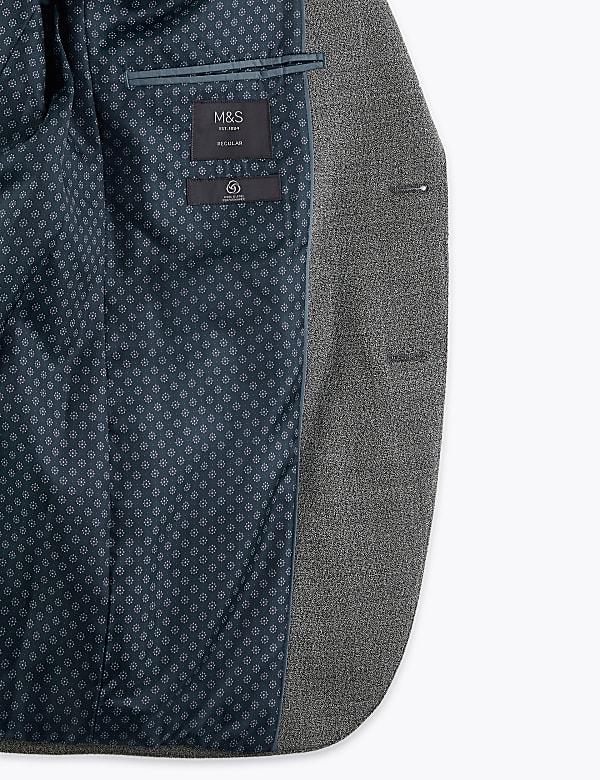 Regular Wool Blend Suit Jacket