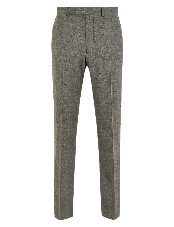 Grey Regular Fit Trousers