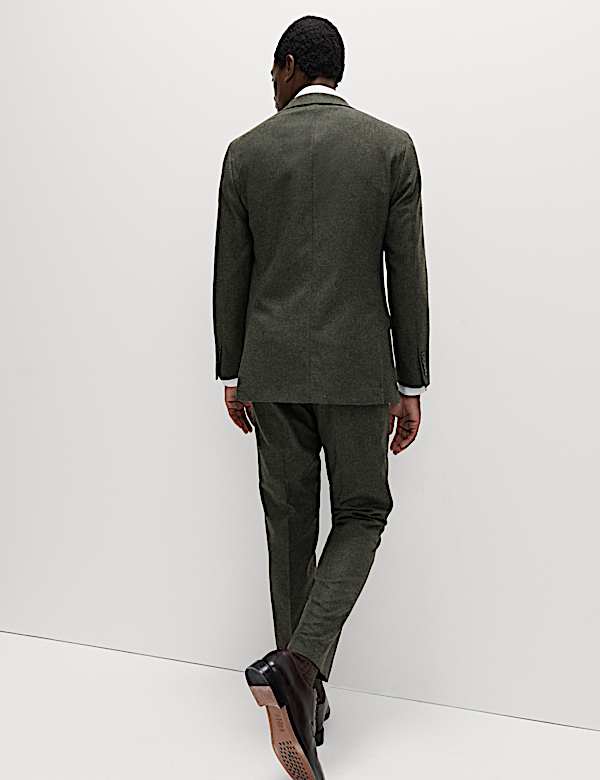 Tailored Fit Wool Rich Tweed Suit Jacket - BG