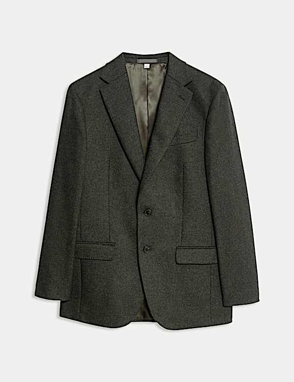 Tailored Fit Wool Rich Tweed Suit Jacket - BG