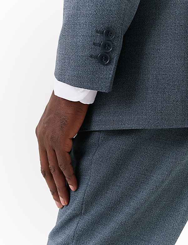 Blue Regular Fit Suit Jacket