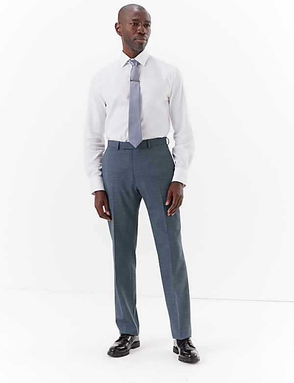 Blue Regular Fit Trousers