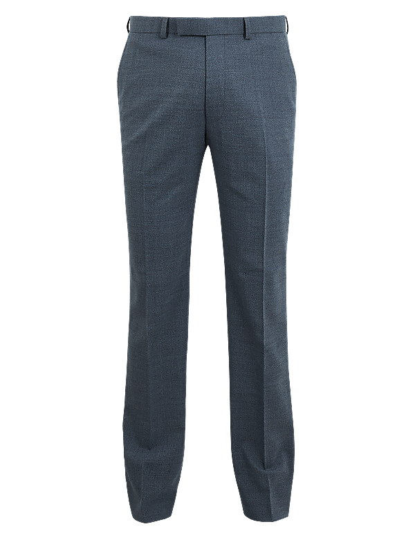 Blue Regular Fit Trousers