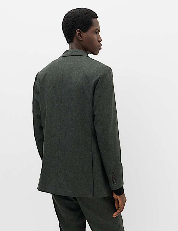 Tailored Fit Micro Check Tweed Jacket - JP