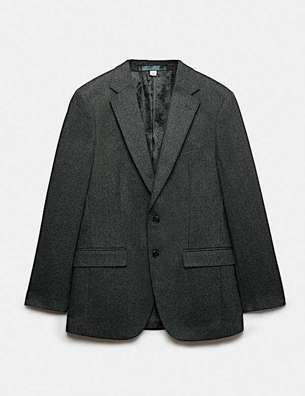 Tailored Fit Micro Check Tweed Jacket - LT