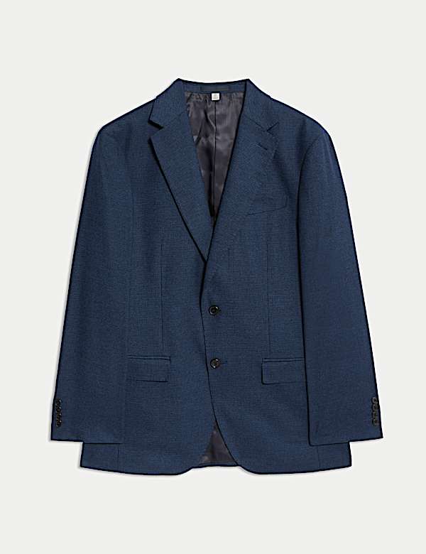 ז'קט חליפה בגזרה מחויטת מתערובת צמר איטלקי - IL