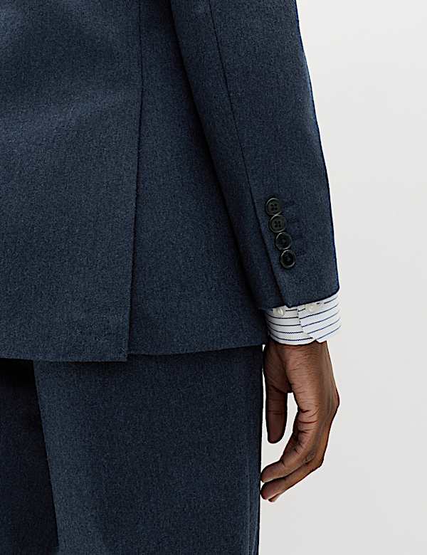 Tailored Fit Italian Wool Rich Tweed Suit Jacket - NZ