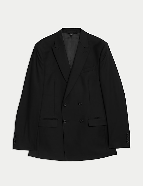 Slim Fit Double Breasted Jacket with Stretch - US