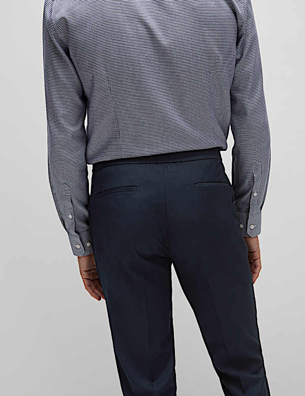 Slim Fit Elasticated Suit Trousers - JP