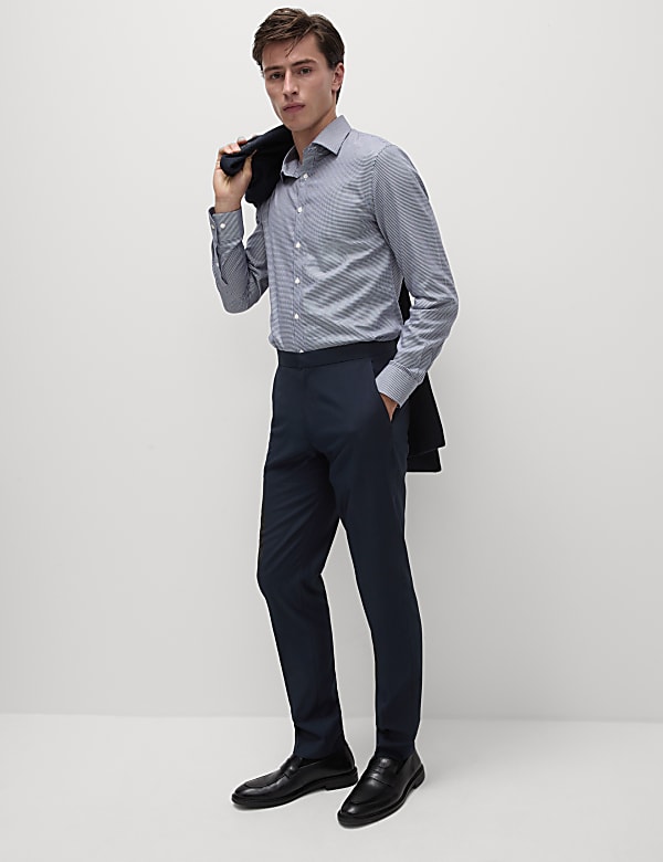 Slim Fit Elasticated Suit Trousers - JP