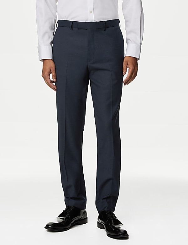 Slim Fit Stretch Suit Trousers - QA