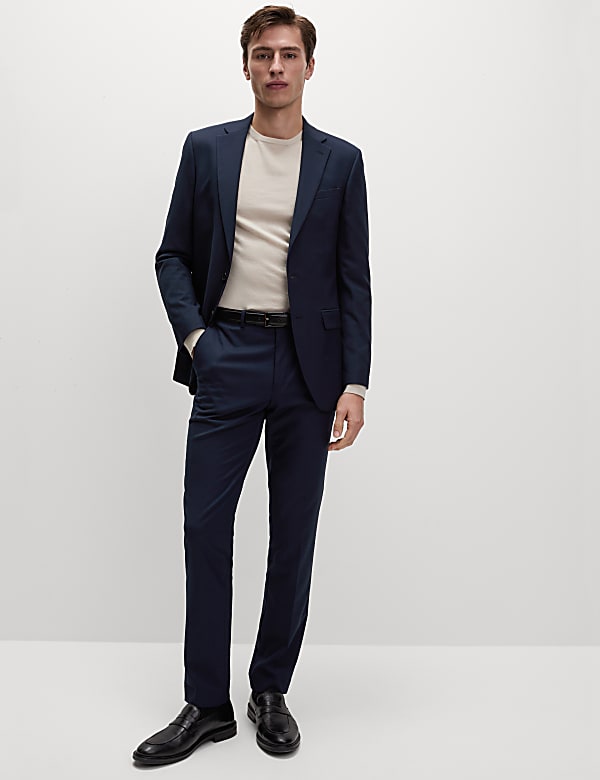 Slim Fit Stretch Suit Trousers - MY