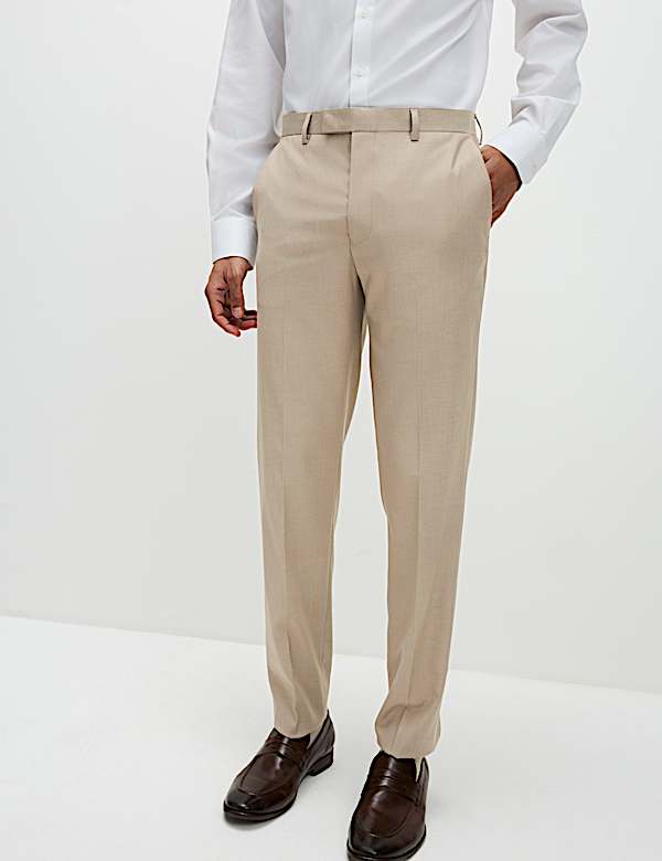 Slim Fit Stretch Suit Trousers - GR