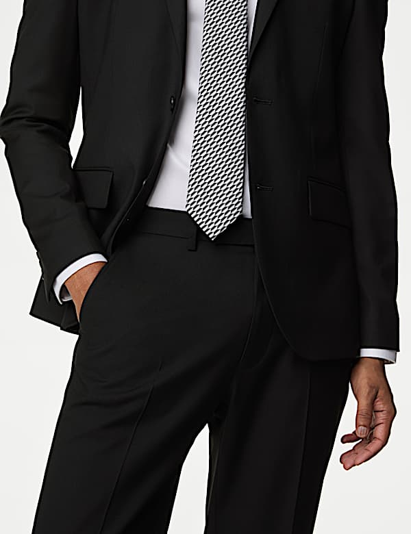 Skinny Fit Stretch Suit Trousers - CY