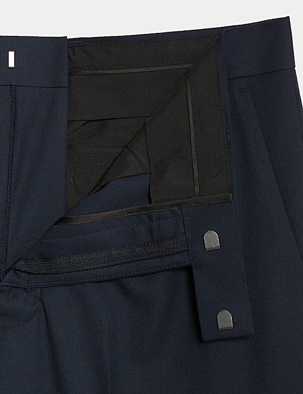 Relaxed Fit Stretch Suit Trousers - MX