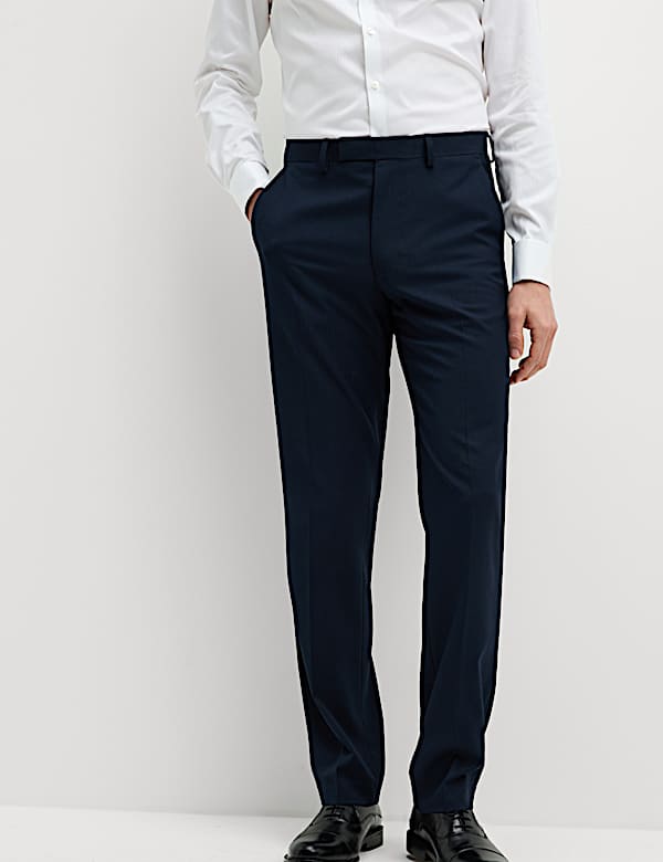 Pantalon met stretch en normale pasvorm - NL