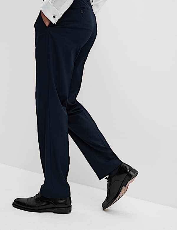 Regular Fit Stretch Suit Trousers - DK