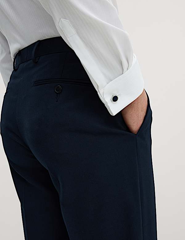 Regular Fit Stretch Suit Trousers - DK