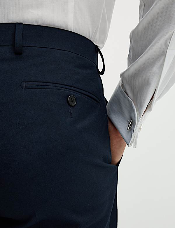 Regular Fit Stretch Suit Trousers - DK