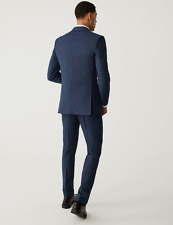 Slim Fit Sharkskin Suit Jacket with Stretch